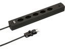 Max Hauri Steckdosenleiste SafetyLine 5x T13 mit USB A C, schwarz