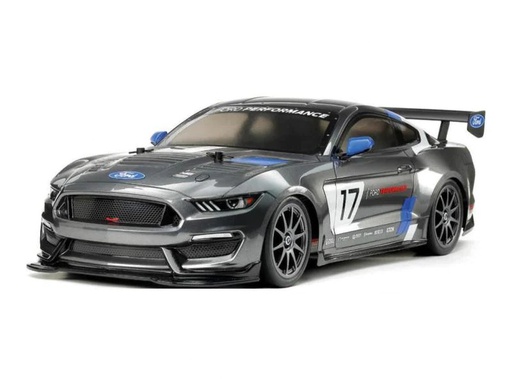 [90066336 879039] Tamiya Rennwagen Ford Mustang GT4 TT-02 1:10, Bausatz mit ESC
