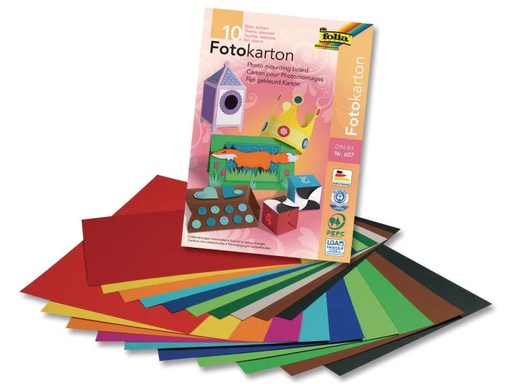 [90006626 565514] Folia Fotokarton A3 10 Blätter à 10 Farben