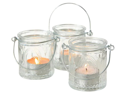 [90066478 953102] Boltze Windlicht Country 3 Stück