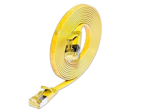 [90066490 823159] SLIM Slimpatchkabel  Cat 6A, U/FTP, 0.5 m, Gelb