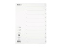 Biella Register A4 1 - 10 Karton weiss