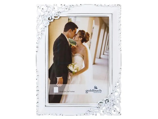 [90066661 1060359] Goldbuch Bilderrahmen Eternity Weiss, 13 x 18 cm