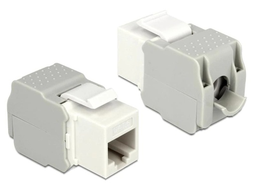 [90006655 725404] Delock Keystone-Modul RJ-45 Cat.6, UTP Weiss