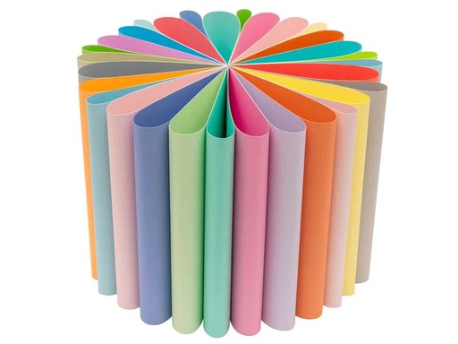 [90066766 1154628] Rico Design Bastelpapier 1 Block à 30 Blatt, Pastellfarben