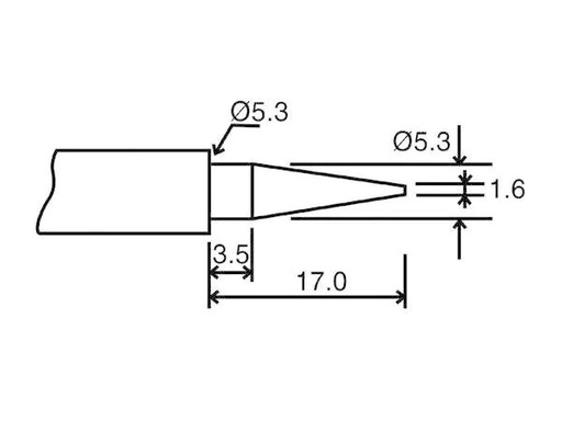 [90066793 112480] Velleman Lötspitze BITC10N1 Rund 1.6 mm