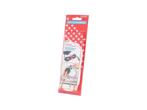 [90006664 906389] FASTECH Klettkabelbinder ETN 10 mm x 5 m, Weiss