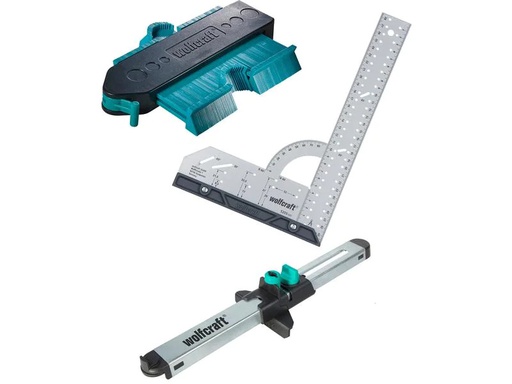 [90006669 1151086] Wolfcraft Geling-Set «Laminat- und Designboden einpassen» 3-teilig