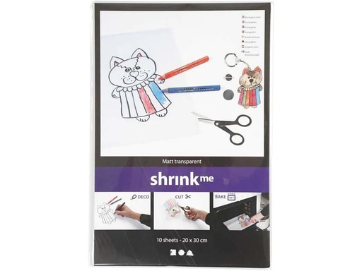 [90067037 869105] Creativ Company Schrumpffolie 20 x 30 cm matt transparent