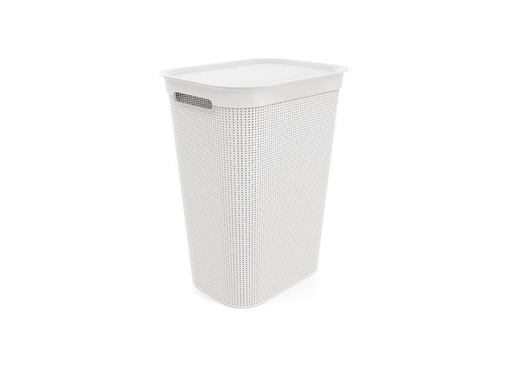 [90067082 1125092] Rotho Wäschesammler Brisen Weiss, 50 l