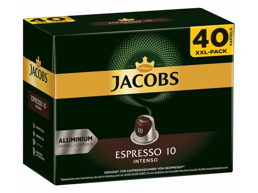 [90006707 817825] Jacobs Kaffeekapseln Espresso 10 Intenso 40 Stück