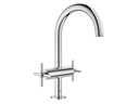 GROHE Lavaboarmatur Atrio L-Size 1/2, Chrom, Kreuzgriffe