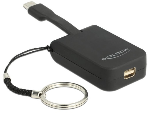 [90067347 850084] Delock Adapter USB Type-C – Mini-DP 4K, 60Hz, mit Schlüsselanhänger