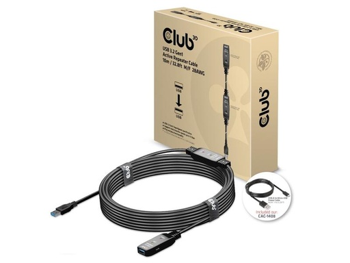[90067363 1209091] Club 3D USB 3.2 Gen.1-Verlängerungskabel USB A - USB A 10 m