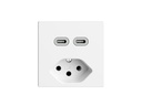 Feller EDIZIOdue Steckdose 2x USB-C, 1x T13