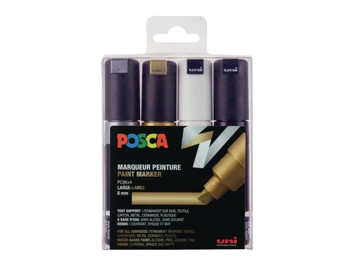[90067430 860770] Uni Permanent-Marker 8 mm, Mehrfarbig