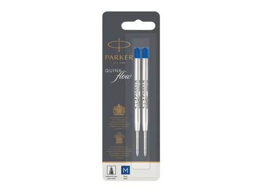 [90067436 545887] Parker Patrone Quinkflow Mine 2 x Blau, Medium (M)