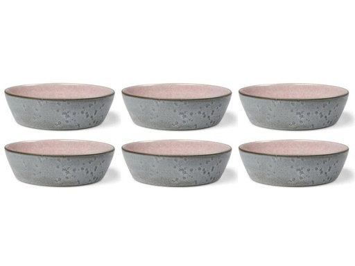 [90067523 869856] Bitz Suppenschale 18 cm, 6 Stück, Grau/Hellpink