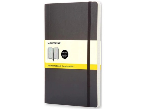 [90067524 1079146] Moleskine Notizbuch Classic A5 Kariert, Schwarz, 192 Seiten
