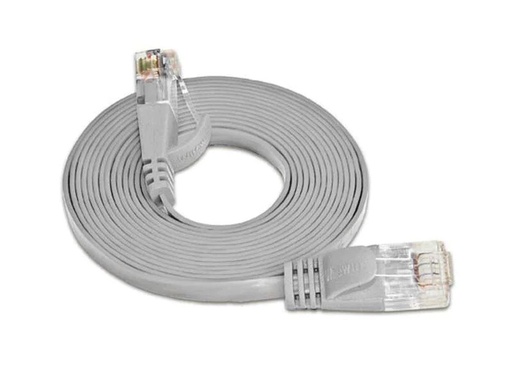 [90067591 314605] SLIM Slimpatchkabel RJ-45 - RJ-45, Cat 6, UTP, 2 m, Grau