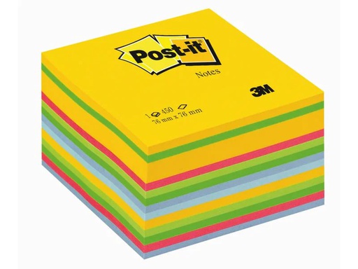 [90067716 298144] Post-it Notizzettel Post-it 7,6 x 7,6 cm Würfel Farbig
