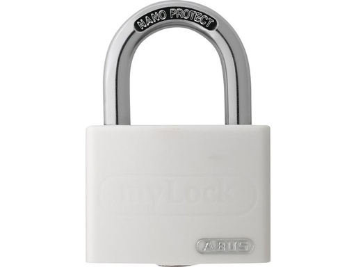 [90067789 1169282] Abus Vorhängeschloss T65AL/40 Weiss Aluminium