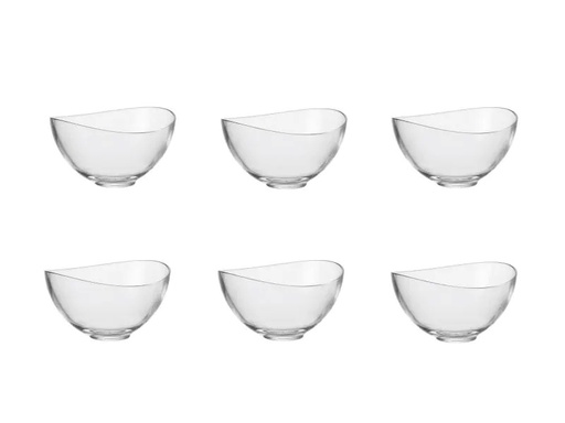 [90067827 558062] Leonardo Müslischale Loop 15 cm 6 Stück, Transparent