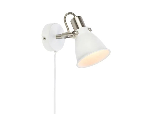 [90067938 1161898] Markslöjd Wandleuchte Alton 1L 1x E14, Weiss