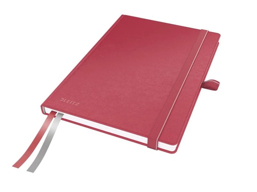 [90067942 739016] Leitz Notizbuch A5, Kariert, Rot