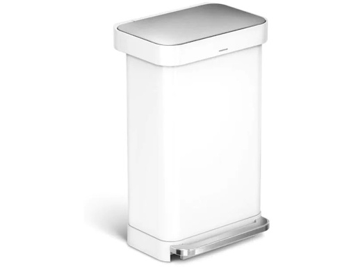 [90067973 887357] Simplehuman Treteimer CW2027 45 Liter, Weiss
