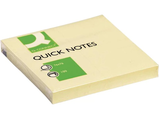 [90000656 1045989] CONNECT Notizzettel Quick Notes 76 x 76 mm, Gelb