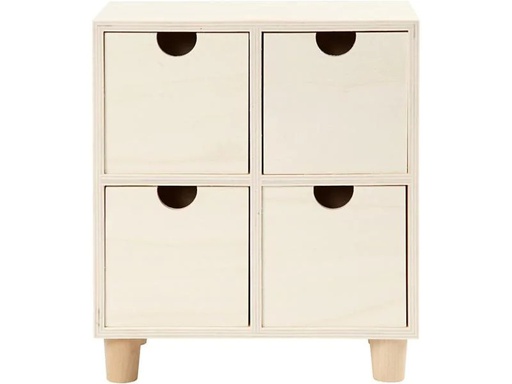 [90067991 883676] Creativ Company Holzartikel Mini 23 x 20 x 11.5 cm Mini-Kommode