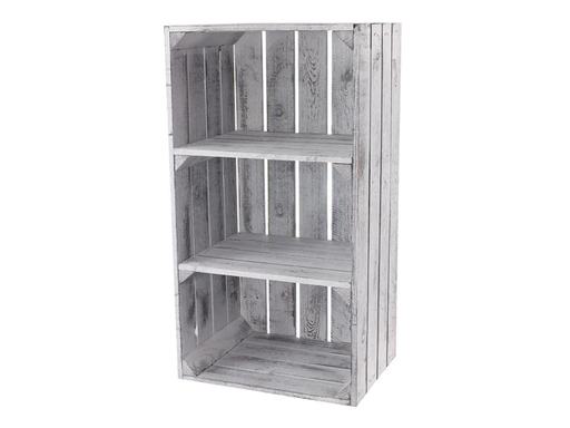 [90068003 1162312] Holz Zollhaus Regal Vintage Shabby Weiss 40 x 75 cm