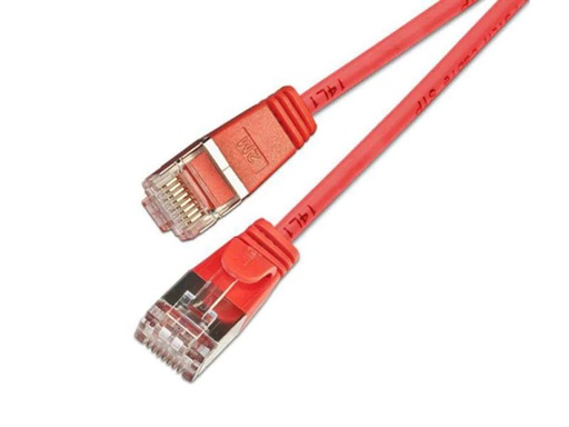 [90068073 353815] SLIM Slimpatchkabel RJ-45 - RJ-45, Cat 6, U/FTP, 0.5 m, Rot