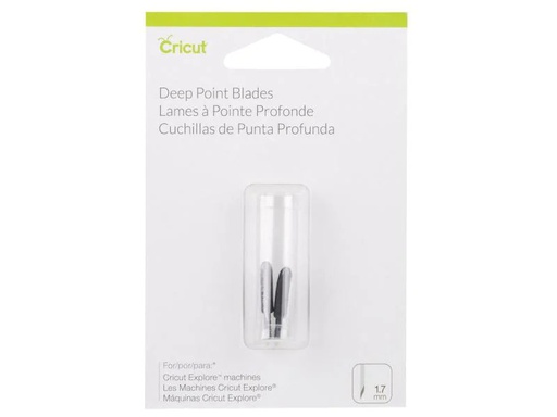 [90068228 926406] Cricut Ersatzklinge Deep-Point 2 Stück