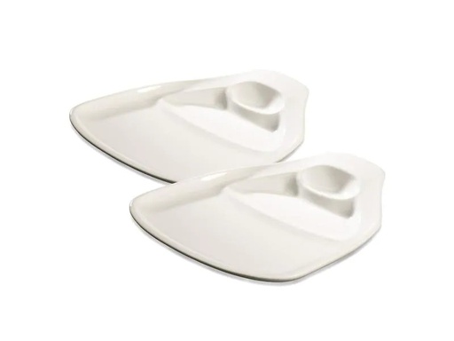 [90068229 524466] Villeroy &amp; Boch Speiseteller BBQ Passion Steak 2 Stück, Weiss
