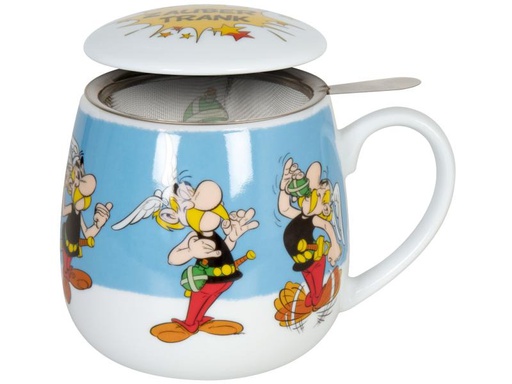 [90006819 1079838] Könitz Teetasse Asterix Zaubertrank 420 ml, 1 Stück, Blau/Weiss