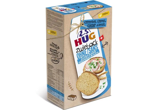 [90068461 723446] HUG Zwieback ohne Zuckerzusatz 250 g