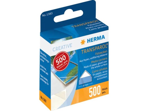 [90068473 1038773] HERMA Fotoecken Transparent, 500 Stück