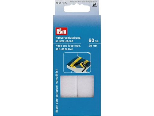 [90068763 1088006] Prym Klettbandverschluss 60 cm, selbstklebend, Weiss