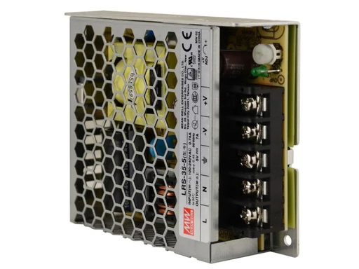 [90069002 820963] MeanWell Chasisnetzgerät LRS-35-5 35 W, 5 V