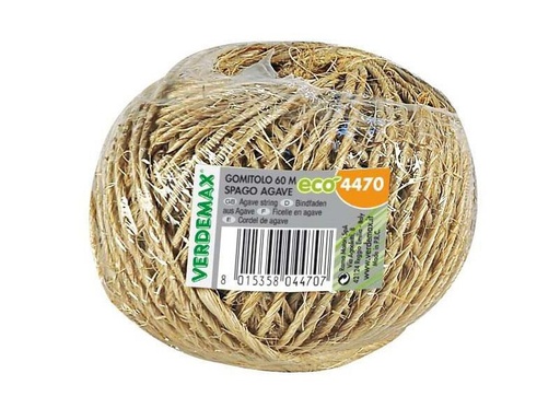 [90069112 1026201] Verdemax Bindfaden 60 m, Natur