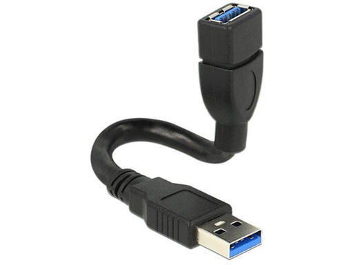 [90069160 377390] Delock USB 3.0-Kabel ShapeCable USB A - USB A 0.15 m