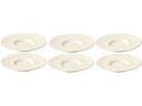 Villeroy & Boch Untertasse Manufacture Rock 6 Stück, Crème/Weiss