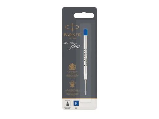[90069291 545886] Parker Patrone Quinkflow Mine Blau, Fein (F)