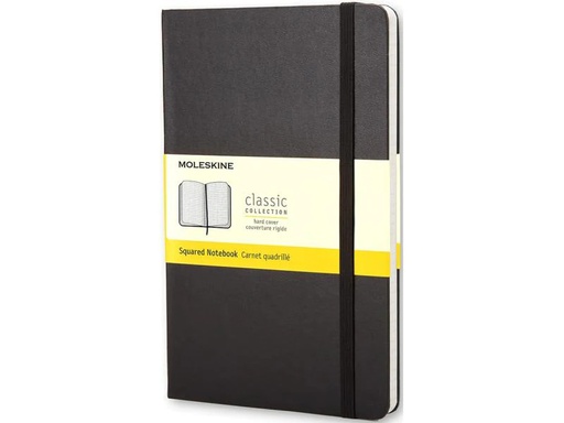 [90069294 1079124] Moleskine Notizbuch Classic A5 Kariert, Schwarz, 240 Seiten
