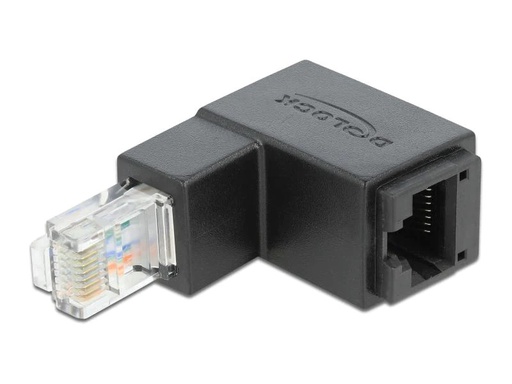 [90069323 1087458] Delock Winkeladapter 90° RJ45 unten, Cat.6 UTP 1 Stück
