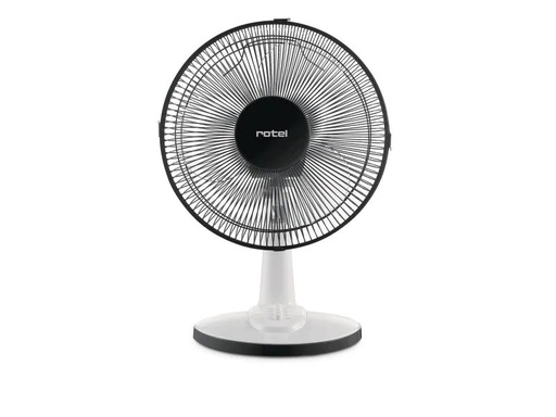 [90069396 554361] Rotel Tischventilator Schwarz/Weiss
