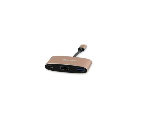 [90069473 1215219] LMP Multiadapter USB Type-C - HDMI/USB 3.0/USB Type-C, Gold