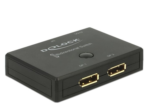 [90069641 796325] Delock Switchbox Displayport 2in/1Out, 2Out/1In, 4K/60Hz